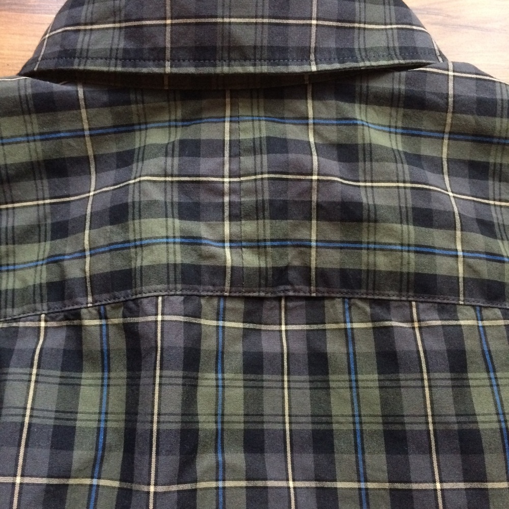 J. Crew Men's Secret Wash Shirt Green Plaid Sz M - Picture 3 of 8
